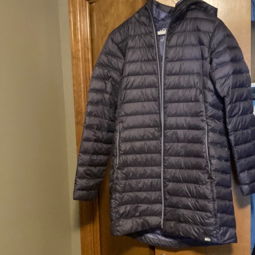 Purple puffy REI Jacket